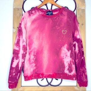 Kittenish tie dye crew neck sweatshirt